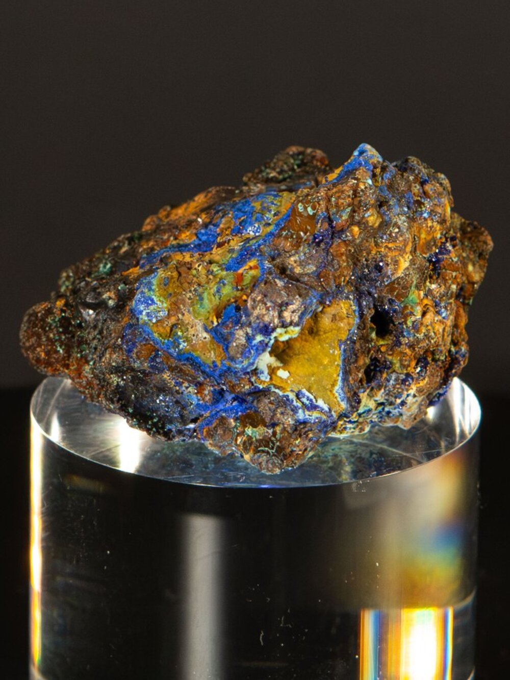Natural Raw Azurite Malachite Crystal Specimen Home Decor 70g
